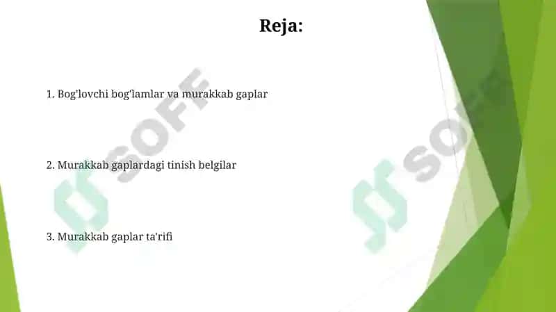 Murakkab gaplar 2