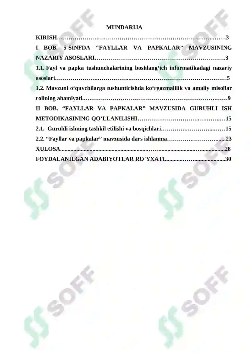 5-sinfda Fayllar va papkalar mavzusida guruhli ish metodikasi 2