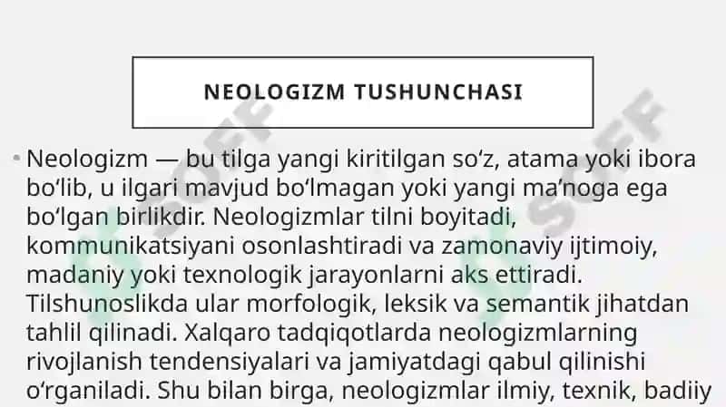 Neologizmlar tarjimasi 2