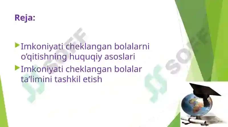 IMKONIYATI CHEKLANGAN BOLALARNI INKLYUZIF TA'LIM VA TARBIYALASH KONSEPSIYASI 2