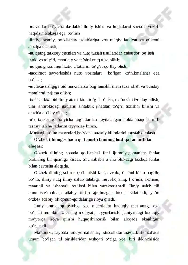 O‘zbek tilining sohada qo‘llanilishi 2
