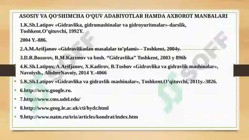 SUYUQLIK OQIMI UCHUN D.BERNULLI TENGLAMASI VA UNING XADLARINING MA’NOSI 2