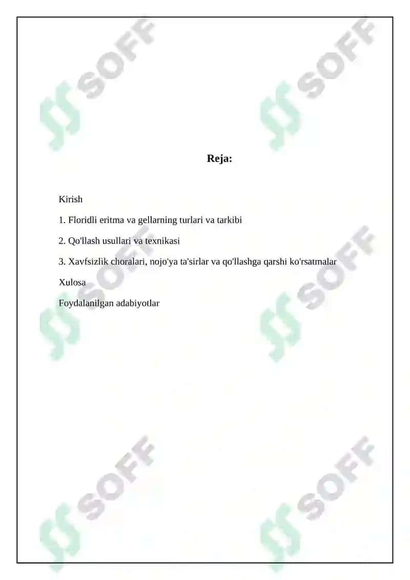 Karies profilaktikasi ftor saqlovchi priparatlar 2