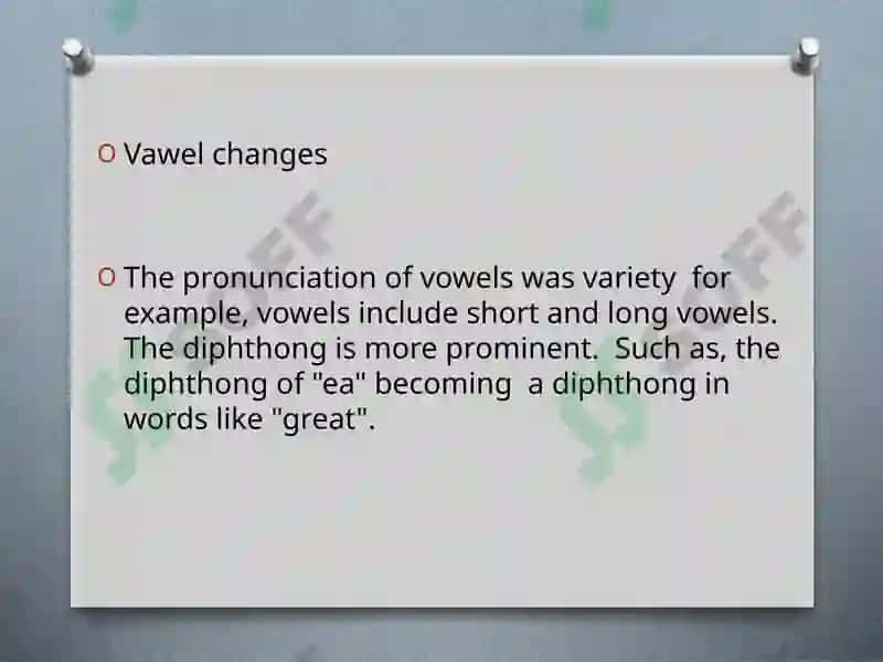 Middle English Phonetics 2