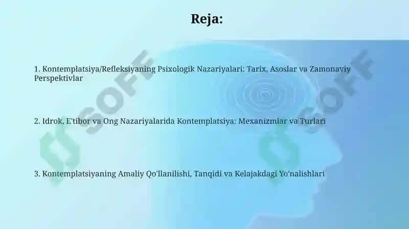 Tafakkur haqida psixologik nazariyalar 2