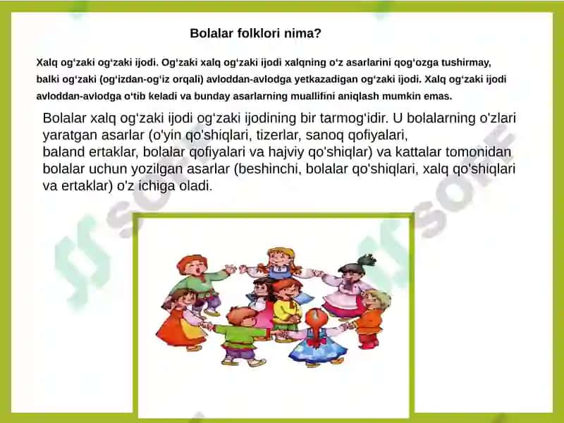Bolalar Folklori 2