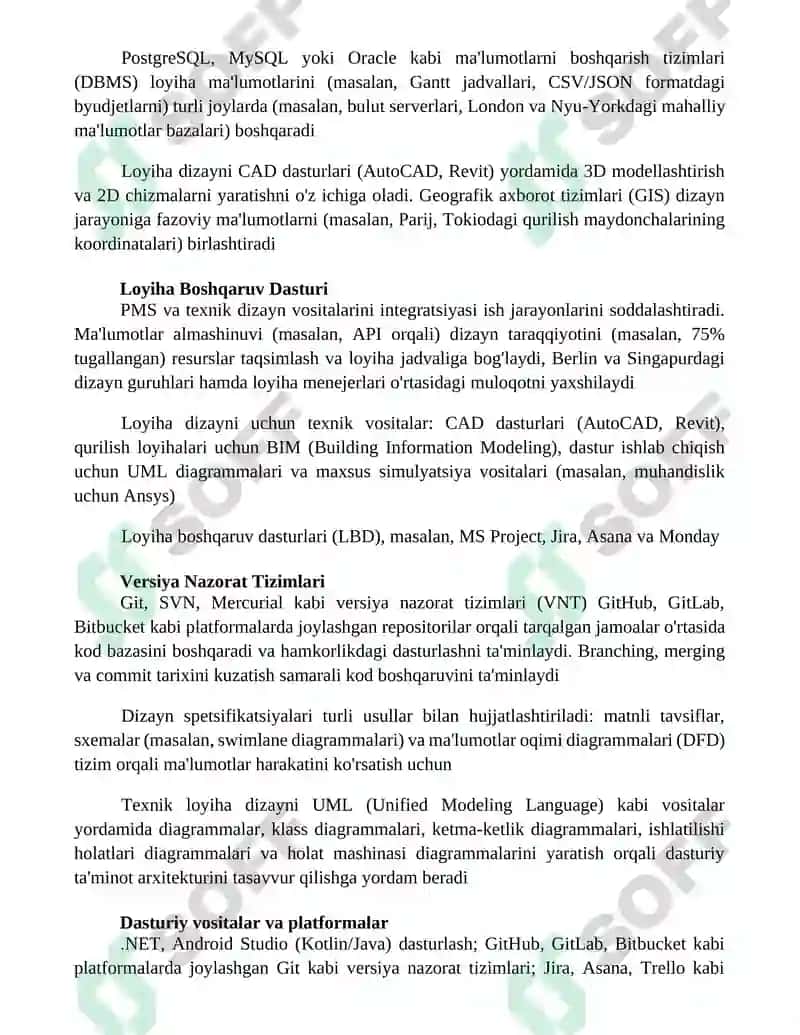 Texnik loyiha dizayni 2