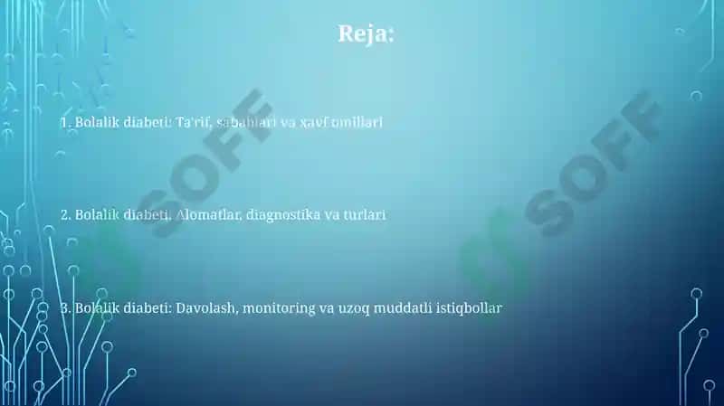 Bolalardaqandlideabetnikelibchiqishivadavosi 2