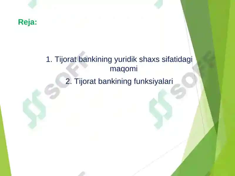Tijorat banki va uning funksiyalari 2