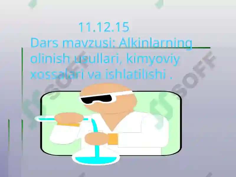 Alkinlarning olinish usullari, kimyoviy xossalari va ishlatilishi 2
