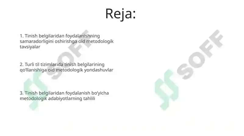 Metodik adabiyotlardan foydalangan holda tinish belgilarining ishlatilishi 2