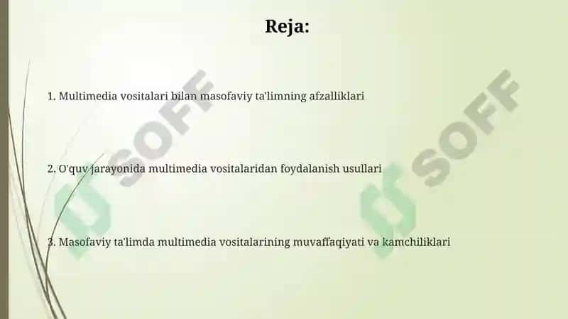 Multimedia Vositalari bilan Masofaviy Ta'lim 2