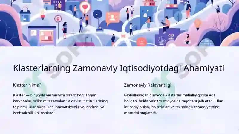 Innovatsion G’oyalarni Amalga Oshirishda Klaster Usullari 2