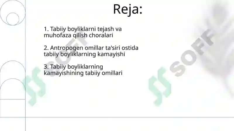 Suv resurslarining tabiiy va antropogen omillar taʼsirida sarflanishi 2