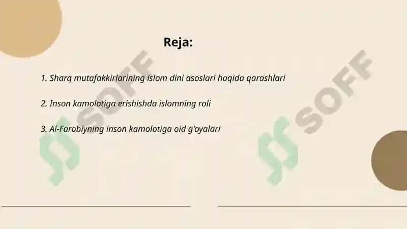 Sharq mutafakkirlarining islom dinning inson kamolotiga ta'siri haqidagi g’oyalari 2