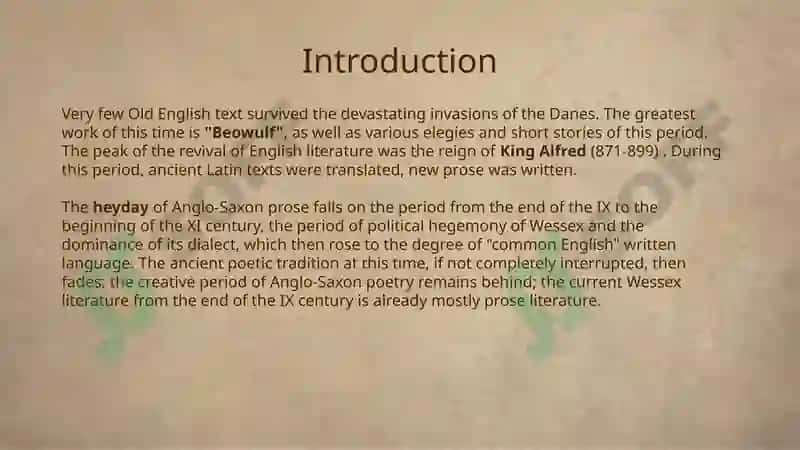 Anglo-Saxon Literature 2