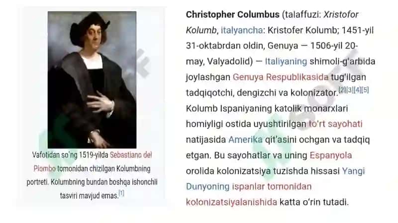 Xristofor Kolumbning geografikkashfiyotlari 2