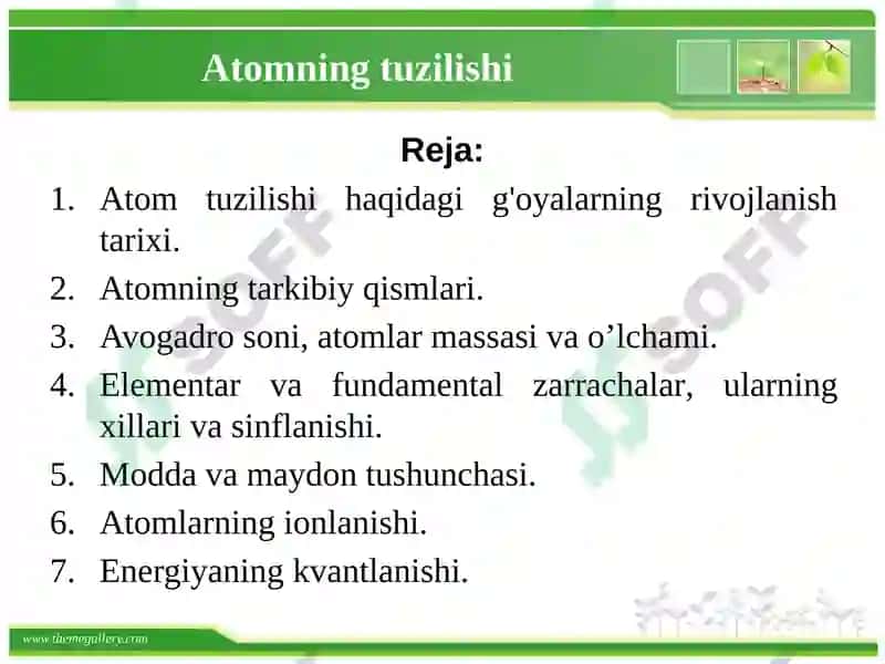 Atomning tuzilishi 2