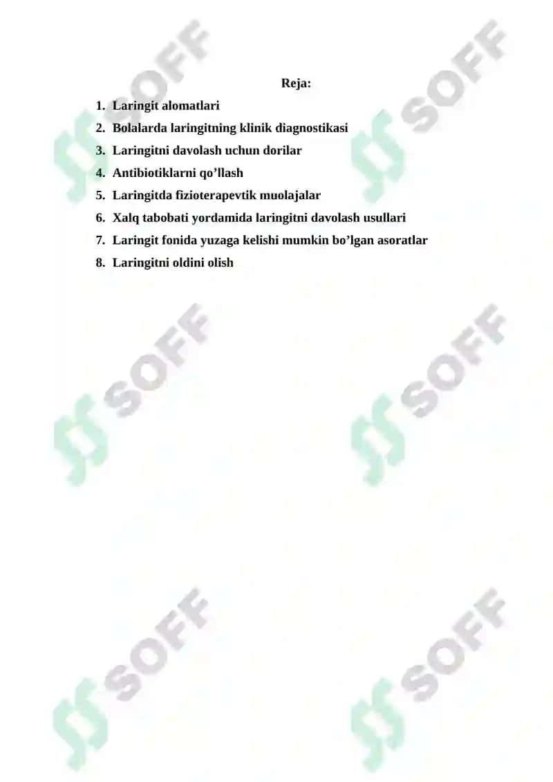 Laringit kasalligi haqida 2