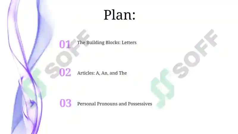 Letters, pronouns, and articles 2