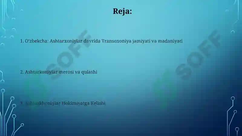 Ashtarxoniylar davri 2