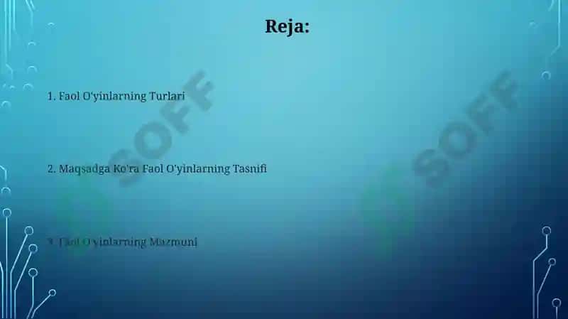Aktiv O'yinlarning Maqsadlariga Ko'ra Tasnifi 2
