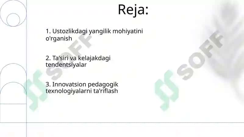 Innovatsion pedagoglar o'quv texnologiyalari 2