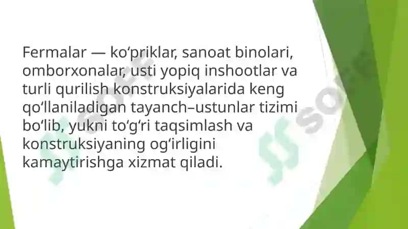 Fermalarni hisoblash usullari 2