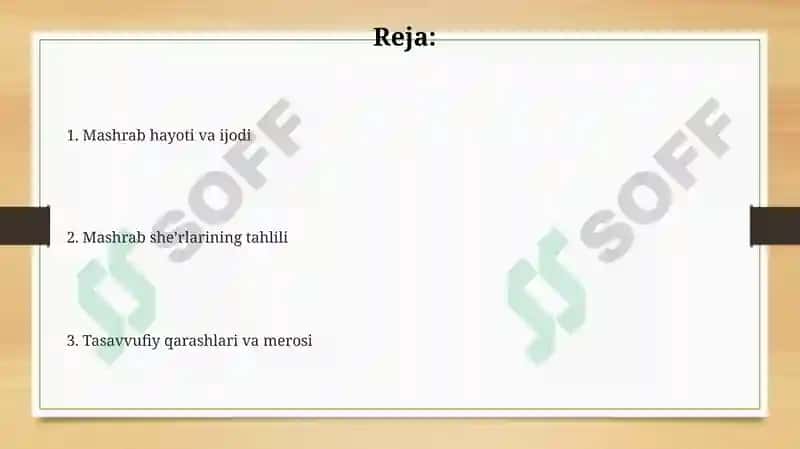 Mashrab lirikasi 2