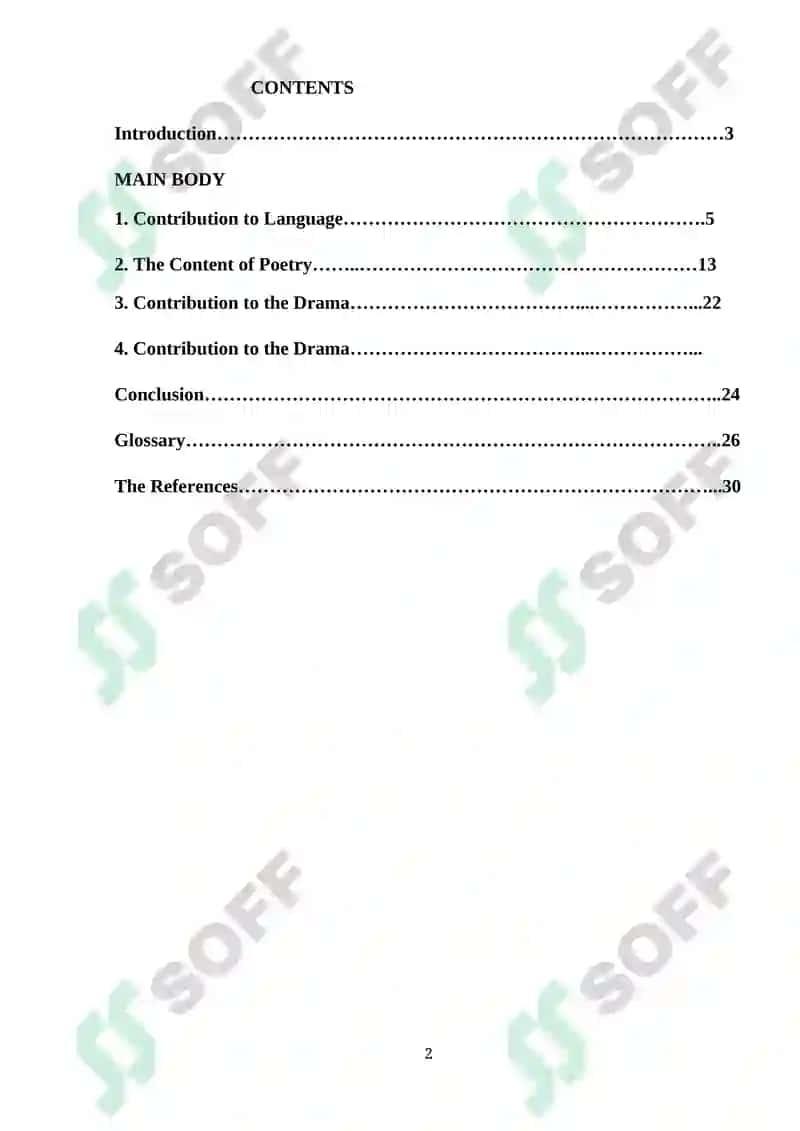 Chaucer`s contribution to developing of English language vocabulary 2