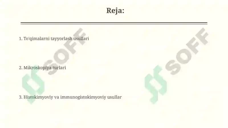 Gistologiya fanida qo‘llaniladigan o‘rganish usullari 2