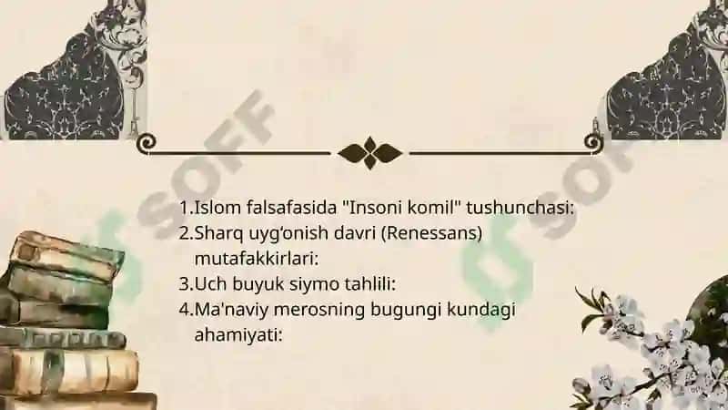 Sharq mutafakkirlarining islom dinining inson kamolotiga ta’siri haqidagi g’oyalari 2