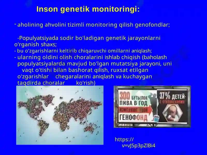 Genetik Monitoring. Odamda Tug’ma Rivojlanish Nuqsonlari 2