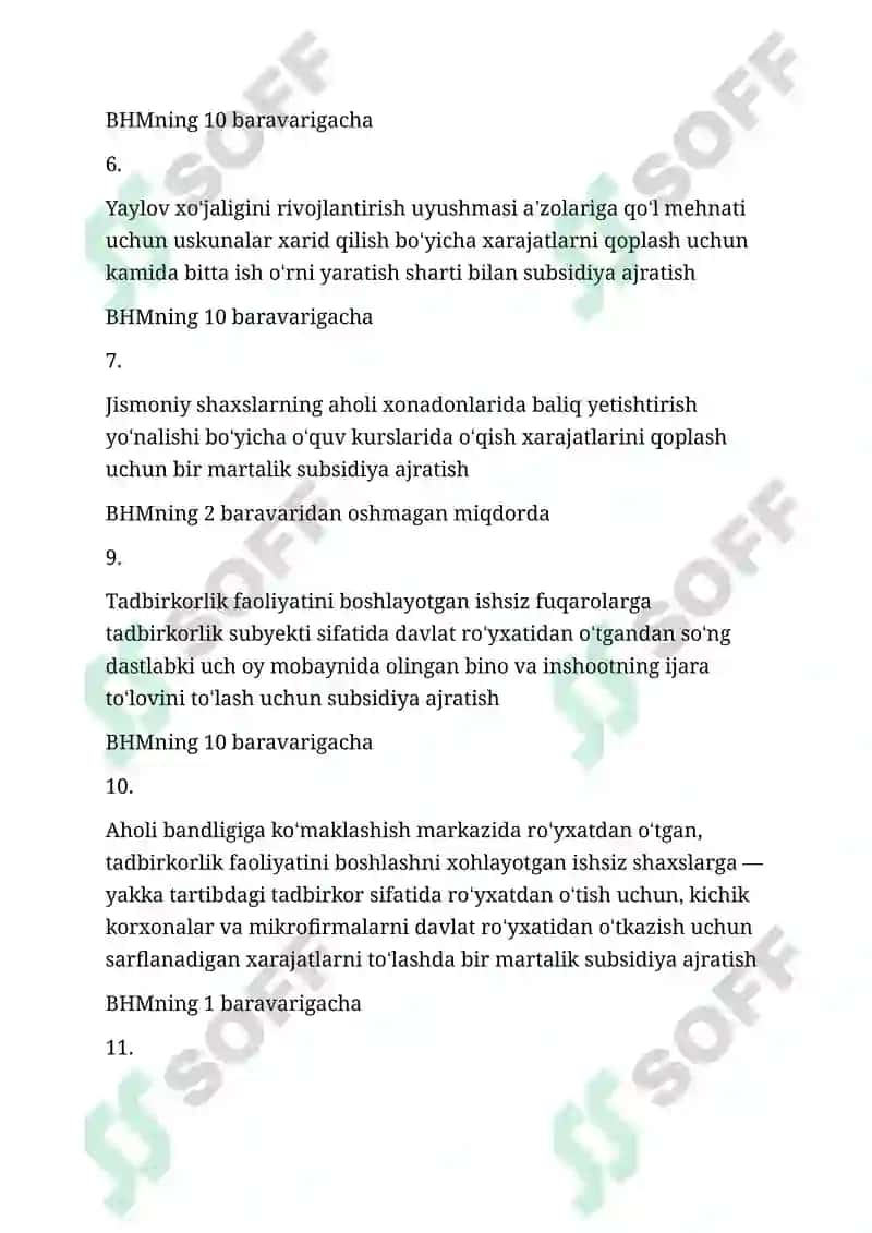 Hokim yordamchisi tomonidan shakllantiriladigan hujjatlar 2