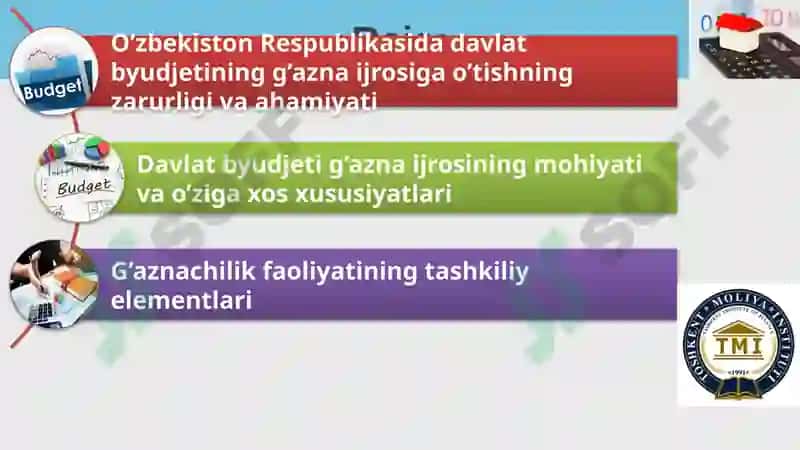 "G’aznachilik" fanning predmeti, maqsadlari va vazifalari 2