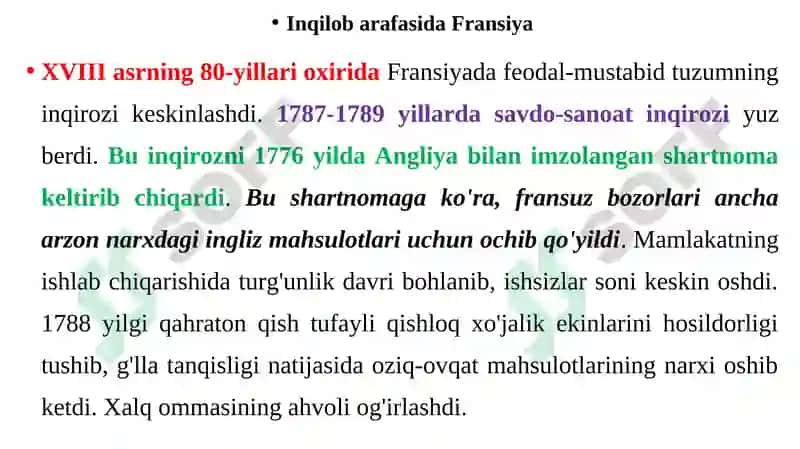 Fransuz inqilobi (XVIII asr oxiri) 2