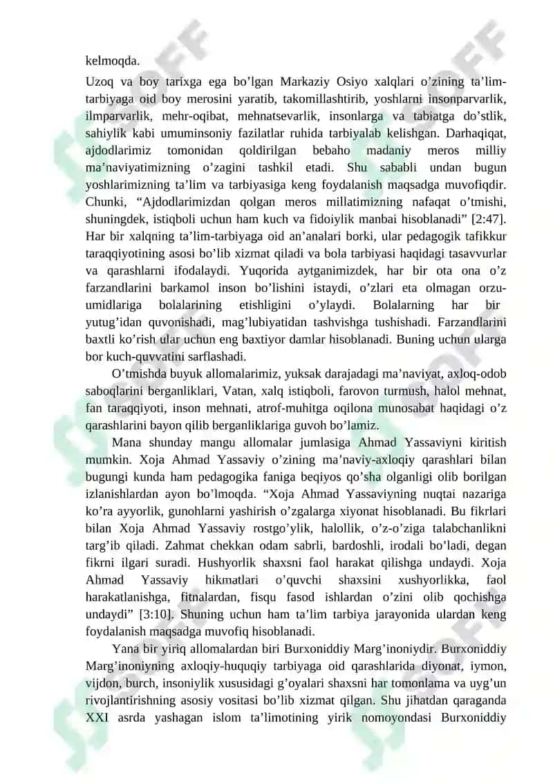Qadimgi pandnomalarning ta’lim tarbiyaviy ahamiyati 2