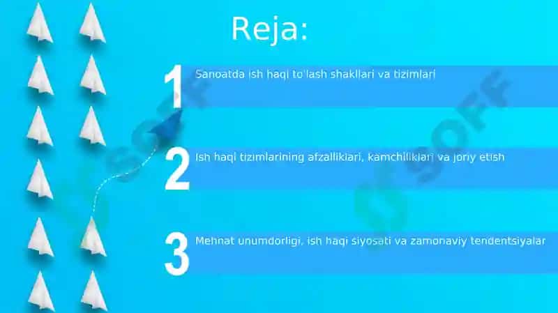 Sanoatda ish haqi to'lash shakllari va tizimlari 2