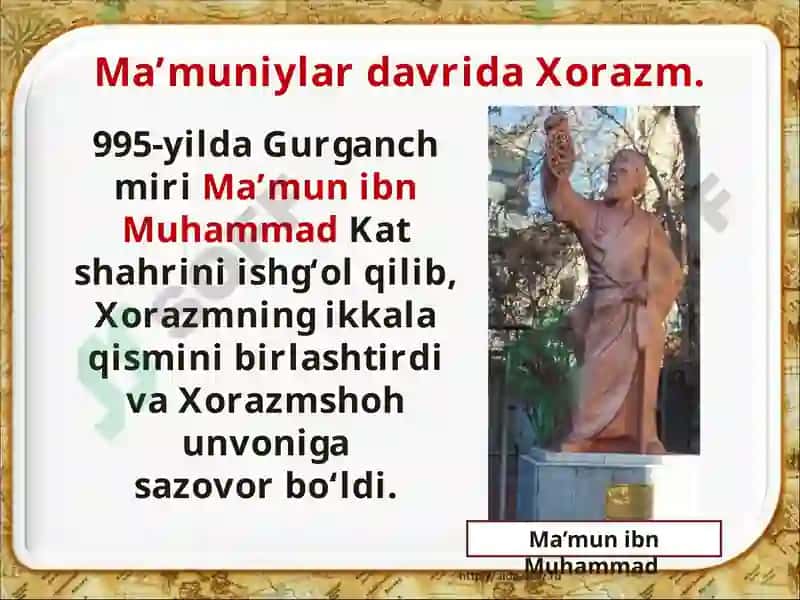 Xorazm davlati va uning yuksalishi 2