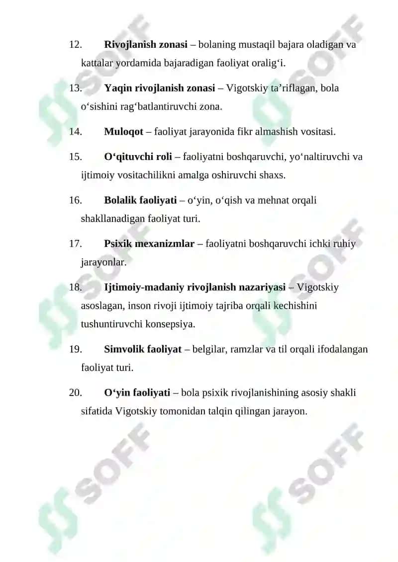 Vigotskiyning “faoliyat nazaryasi” tahlili 2