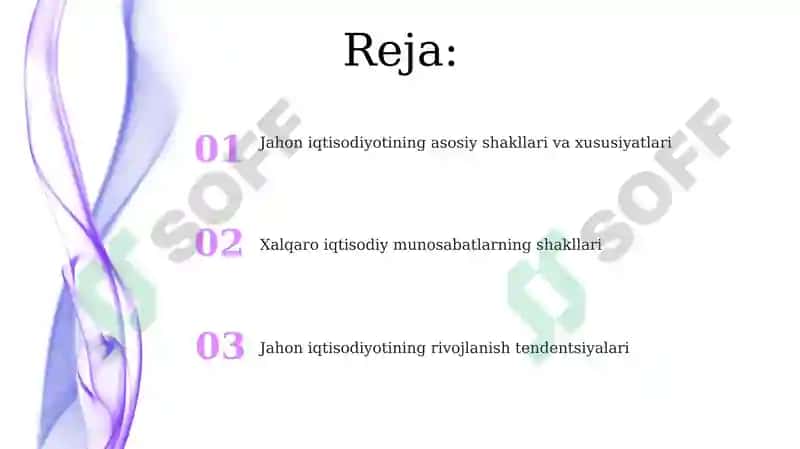 Jahon iqtisodiyoti va xalqaro iqtisodiy munosabati 2