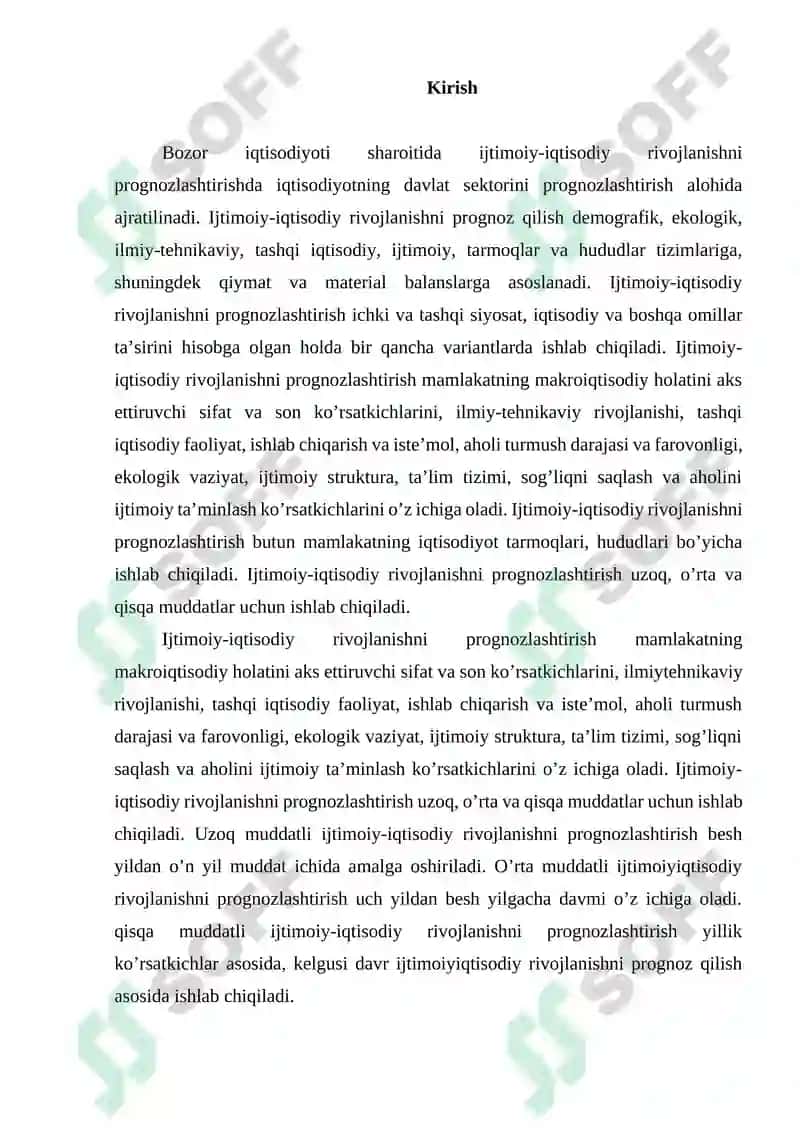 O‘zbekiston mintaqalari ijtimoiy-iqtisodiy rivojlanishining asosiy muammolari va yo‘nalishlarini aniqlash 2
