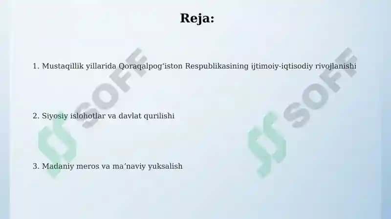 Mustaqillik yillarida Qoraqalpogiston Respublikasi 2