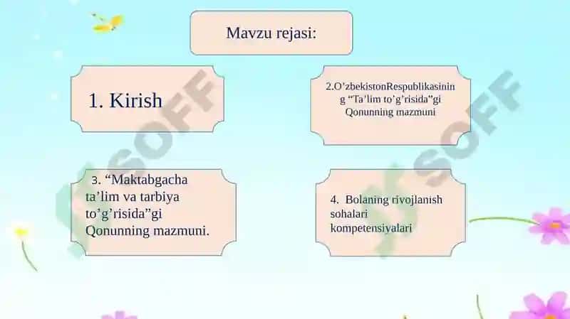 Maktabgacha ta’limning me’yoriy asoslari 2