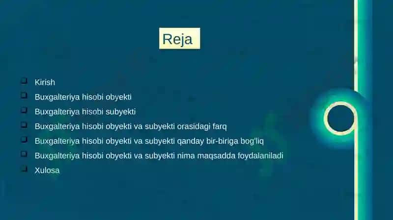 Buxgalteriya hisobi obyekti va subyekti 2