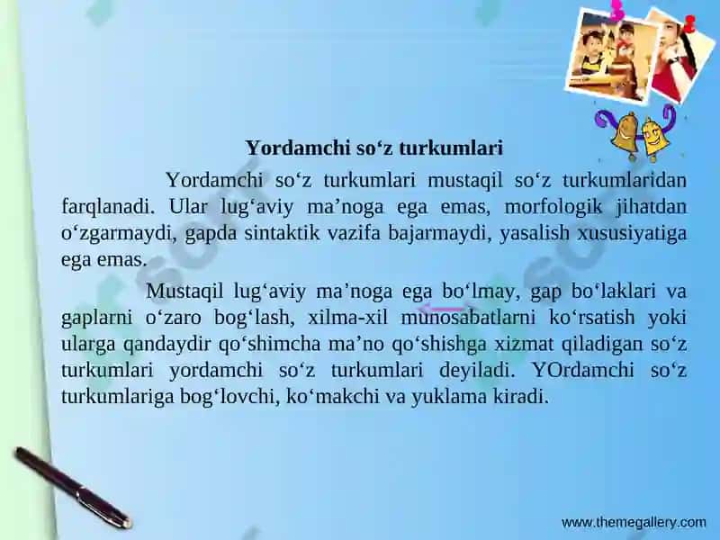 Yordamchi so‘zlar 2