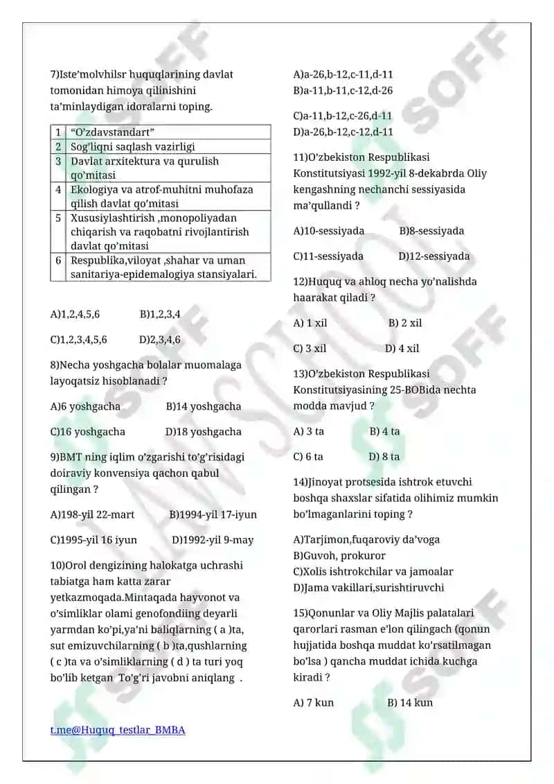 Huquq Test 2