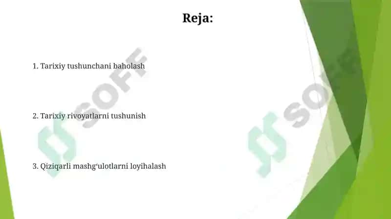 Tarix ta'limini texnologiyalar yordamida qo'llash 2