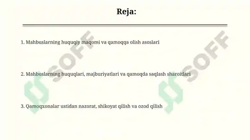 Umrbod ozodlikdan mahrum qiliingan mahkumlarning huquqiy holati 2