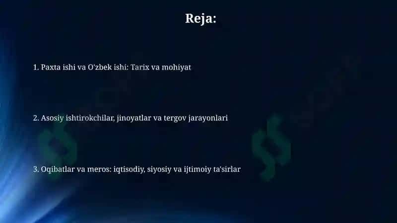 Paxta ishi va O'zbek ishi: Tarix va mohiyat 2